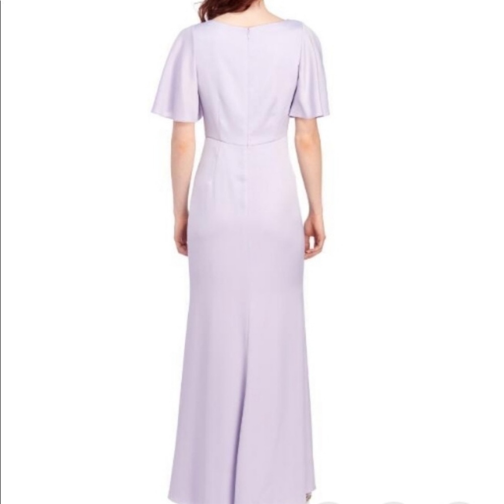VINCE CAMUTO Asymmetrical Flutter Sleeve Gown, 4 - Picture 5 of 10